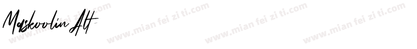 Maskoolin Alt字体转换